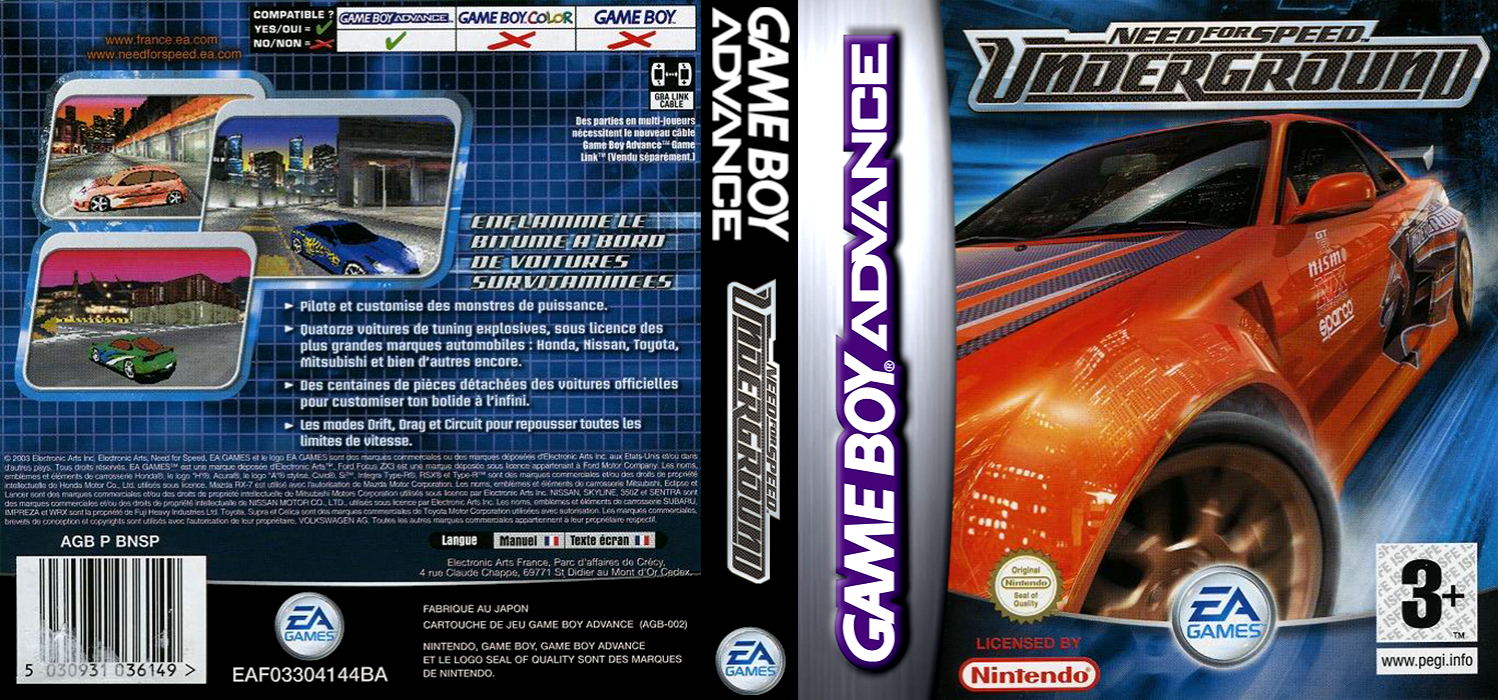 Need for Speed - Underground — box-texture (FR)