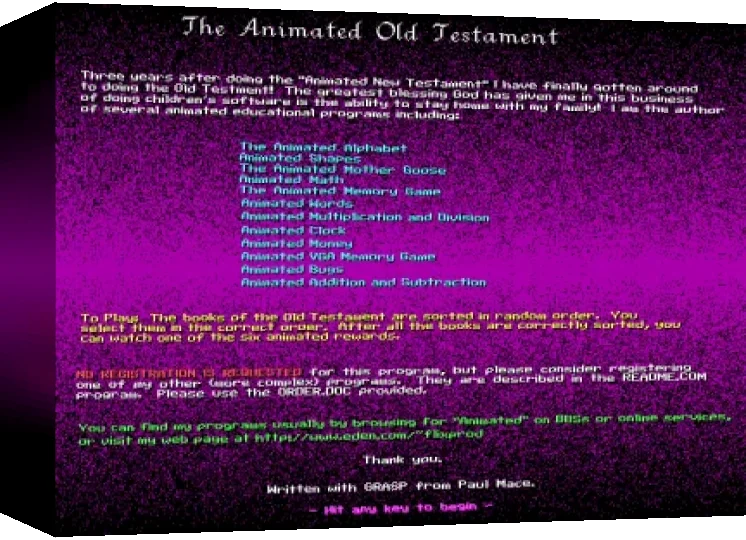 Animated Old Testament, The — box-3D (WOR)