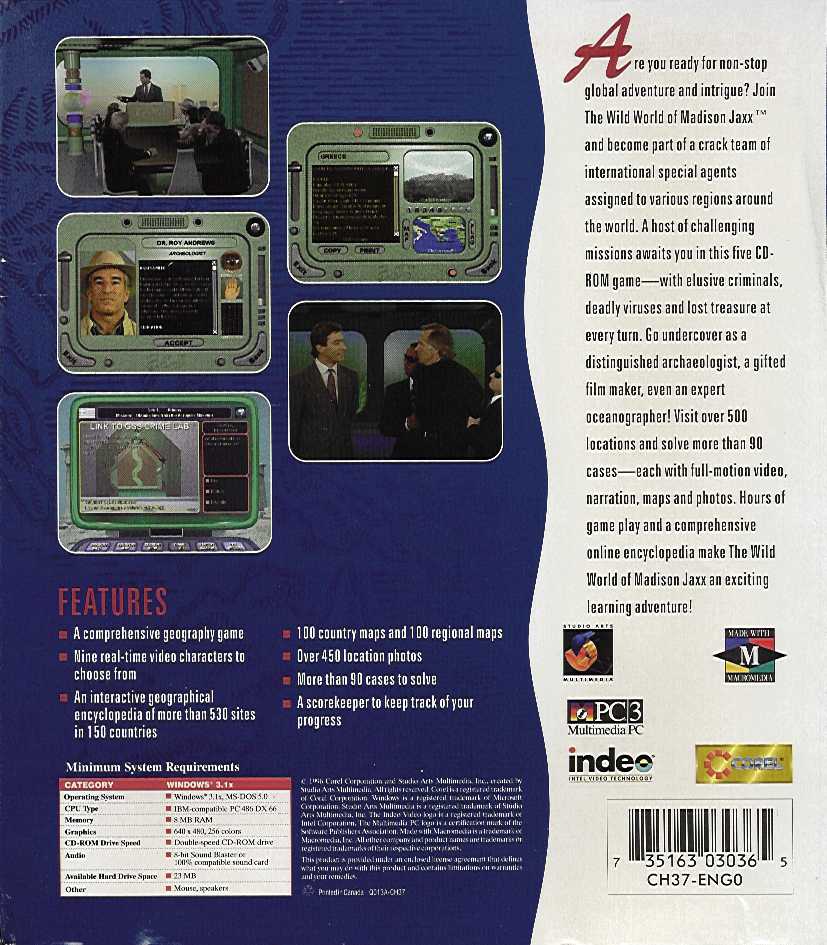 The Wild World of Madison Jaxx — box-2D-back (US)