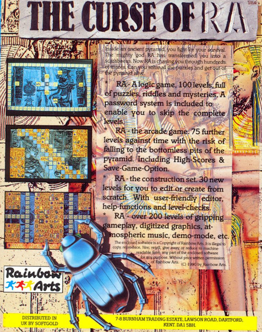 Curse of Ra — box-2D-back (WOR)