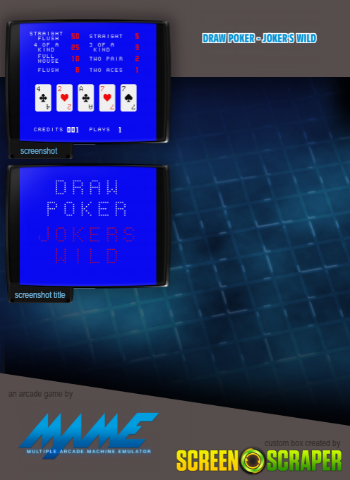 Draw Poker - Joker's Wild — box-2D-back (SS)