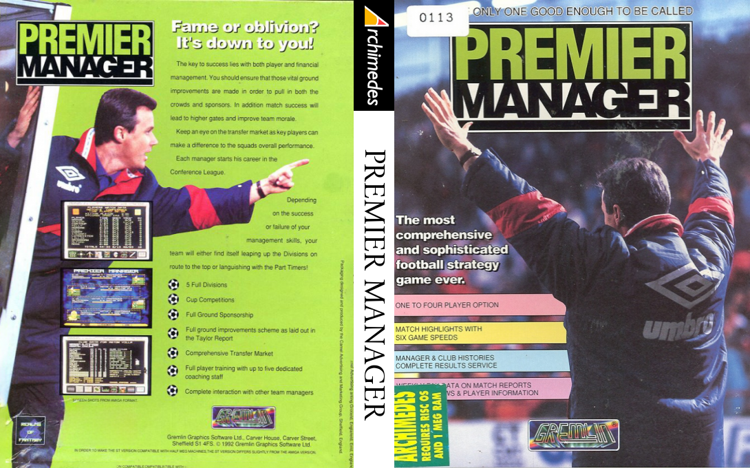 Premier Manager — box-texture (CUS)