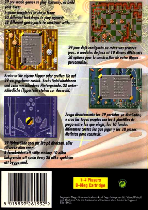 Virtual Pinball — box-2D-back (EU)