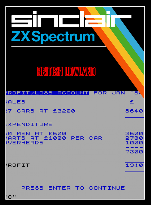 British Lowland box art