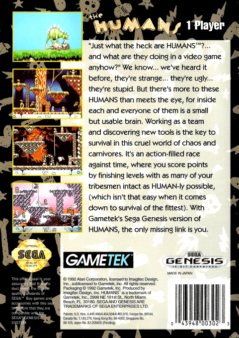 Humans, The — box-2D-back (US)