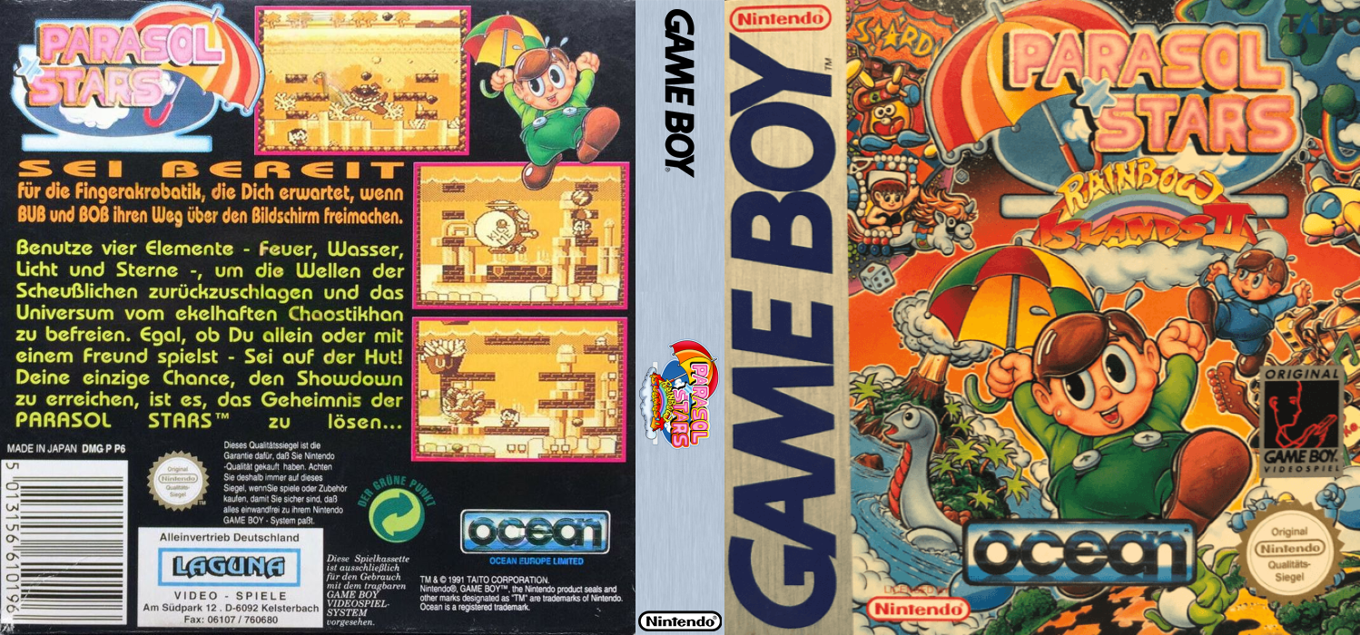 Parasol Stars - Rainbow Islands 2 — box-texture (DE)