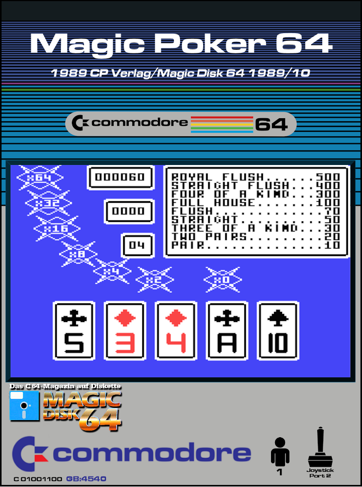 Magic Poker 64 box art