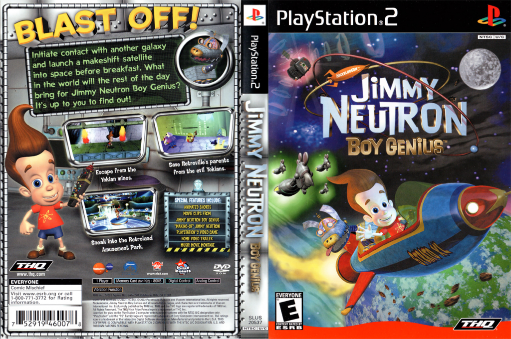 Nickelodeon Jimmy Neutron - Boy Genius — box-texture (US)