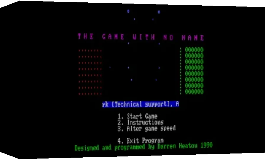 Game With No Name, The — box-3D (WOR)