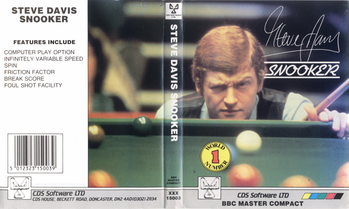 Steve Davis Snooker — box-texture (EU)