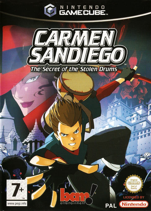 Carmen Sandiego - The Secret of the Stolen Drums — box-2D (EU)