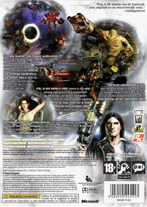 Prey — box-2D-back (NL)