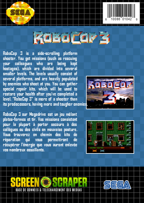 Robocop 3 — box-2D-back (SS)