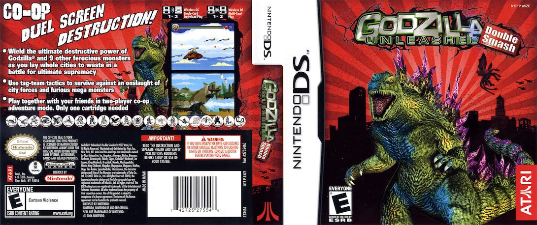 Godzilla Unleashed - Double Smash — box-texture (US)