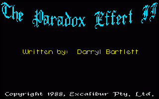 Paradox Effect 2, The — sstitle (WOR)