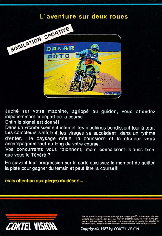 Dakar Moto — box-2D-back (FR)