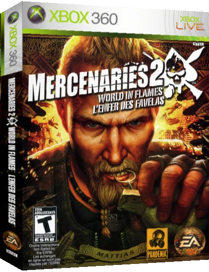 Mercenaries 2 - World in Flames — box-3D (US)
