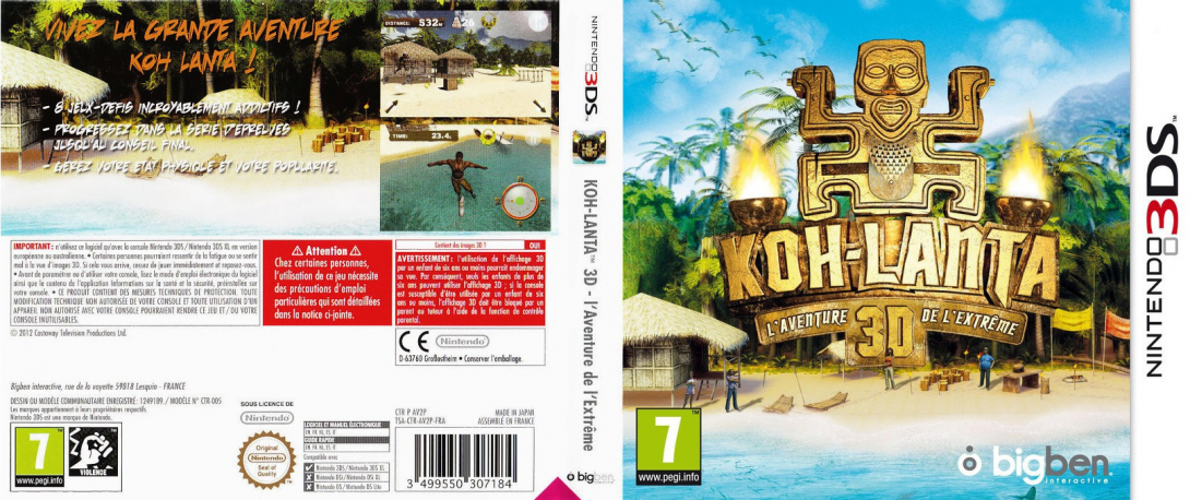 Survivor 3D - The Ultimate Adventure — box-texture (FR)