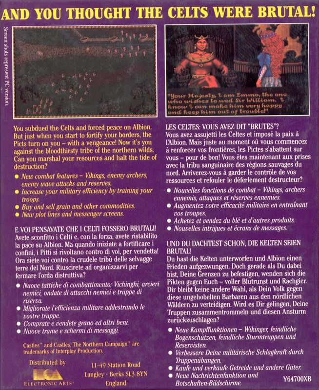 Castles - The Northern Campaign — box-2D-back (EU)