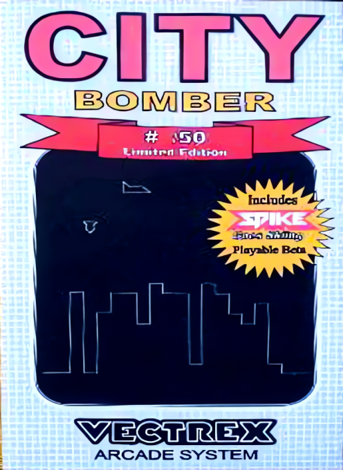 Vectrex City Bomber Freeware Edition box art
