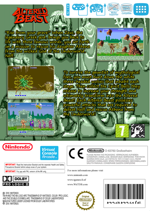 Altered Beast — box-2D-back (EU)