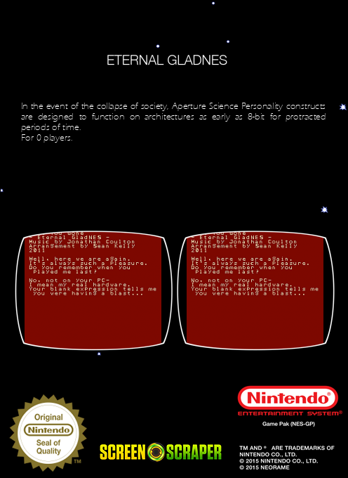 Eternal GladNES — box-2D-back (SS)