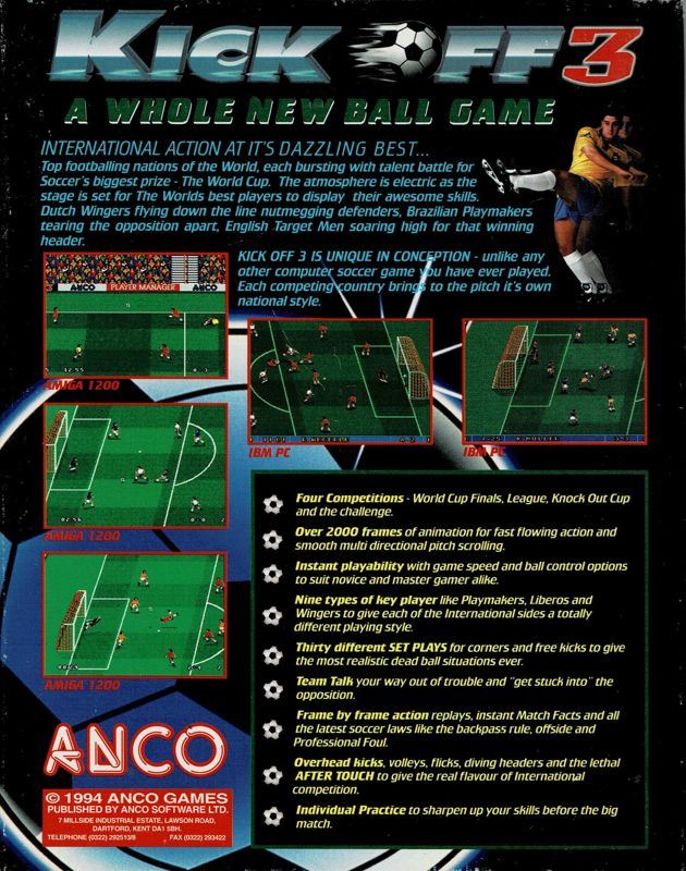Kick Off 3 — box-2D-back (EU)