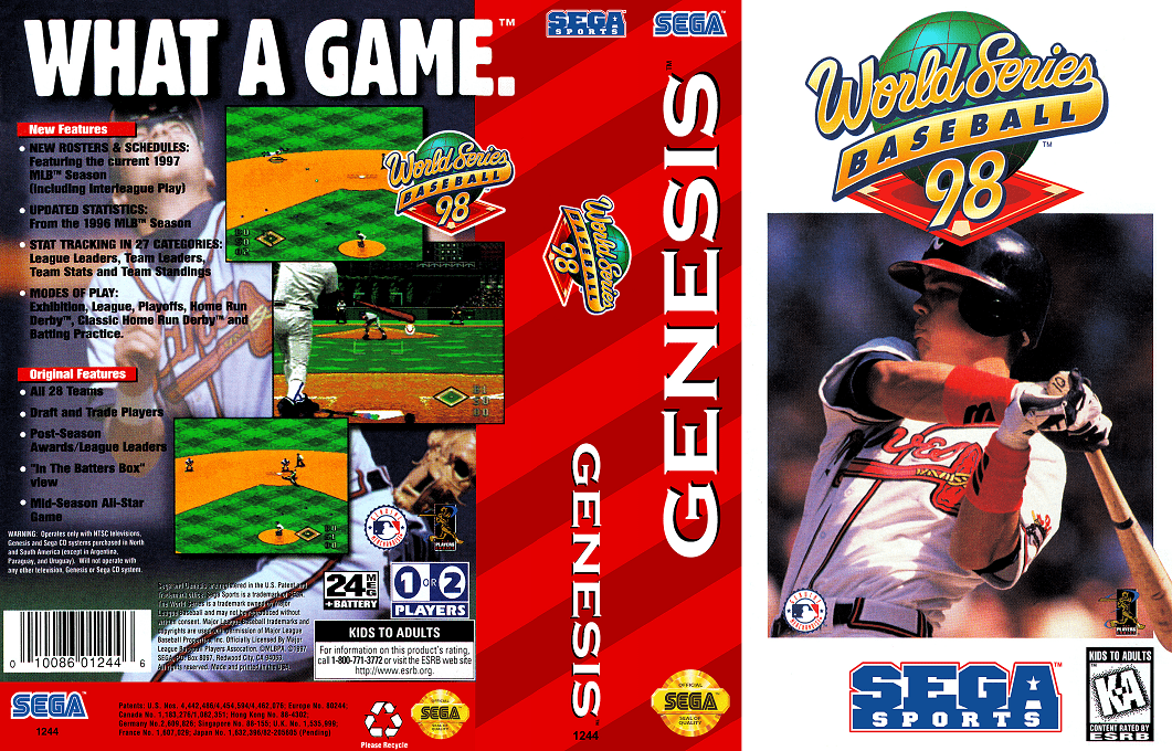 World Series Baseball 98 — box-texture (US)
