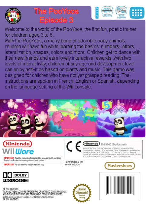 Apprends Avec Les Pooyoos - Episode 3 — box-2D-back (EU)