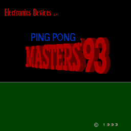 Ping Pong Masters '93 — sstitle (WOR)