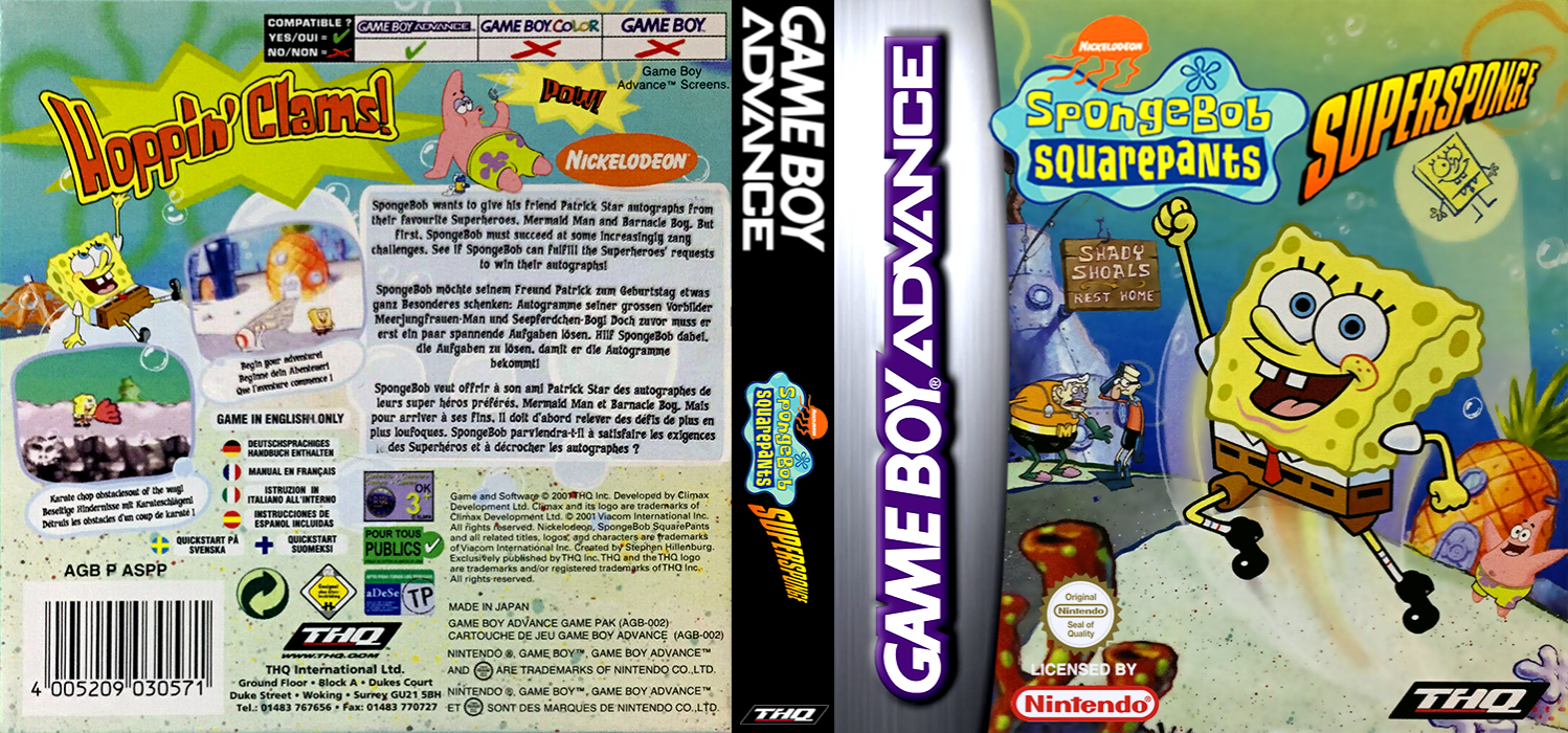 SpongeBob SquarePants - SuperSponge — box-texture (EU)
