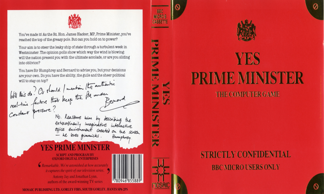 Yes, Prime Minister — box-texture (WOR)