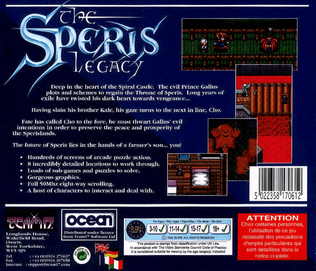 Speris Legacy, The — box-2D-back (WOR)