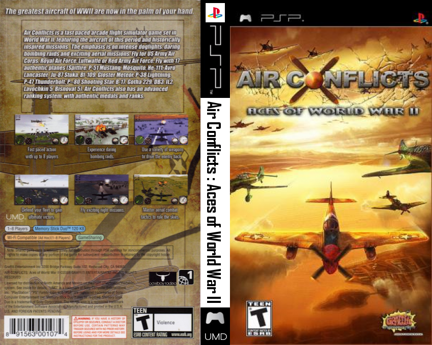 Air Conflicts - Aces of World War II — box-texture (US)