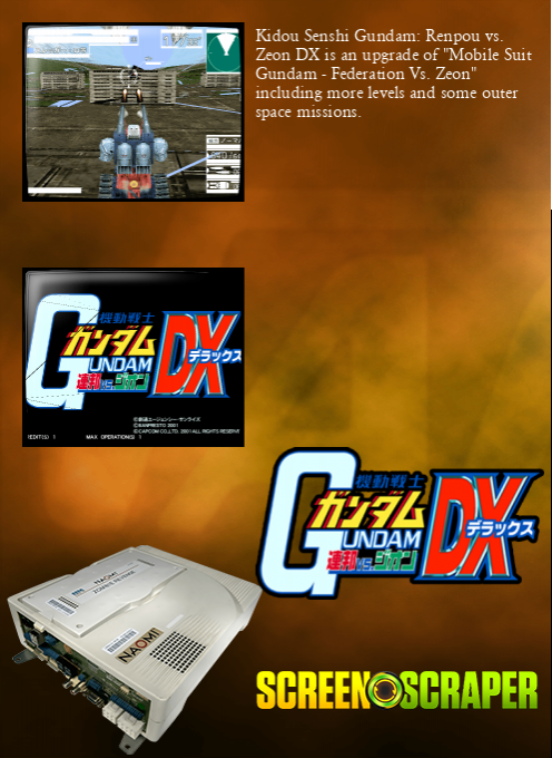 Mobile Suit Gundam : Federation vs Zeon DX — box-2D-back (WOR)