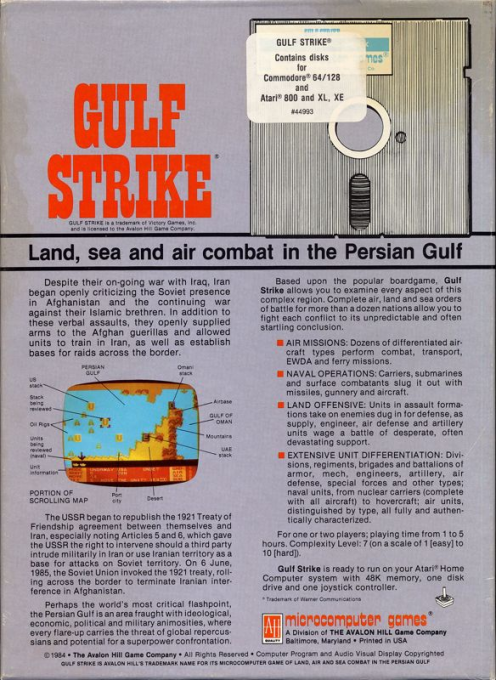 Gulf Strike — box-2D-back (US)