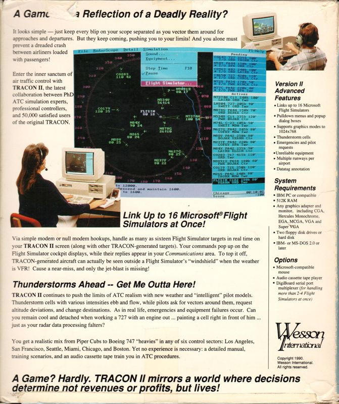 Tracon 2 — box-2D-back (US)