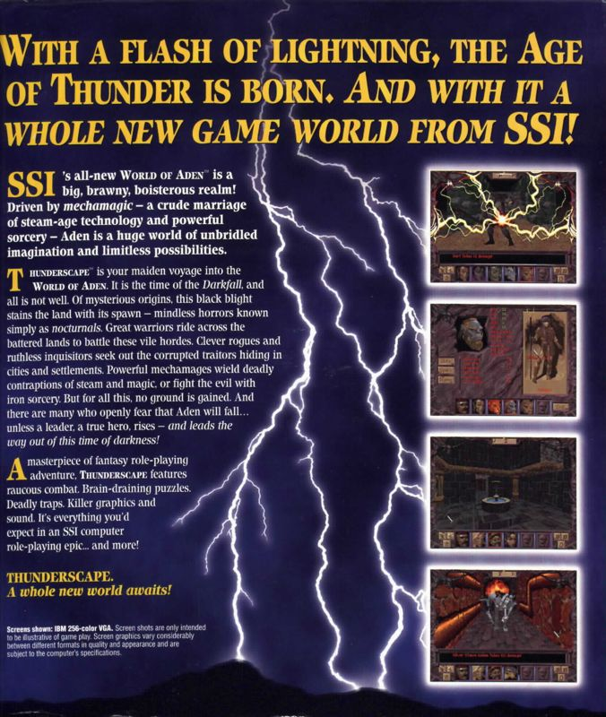 World Of Aden - Thunderscape — box-2D-back (US)