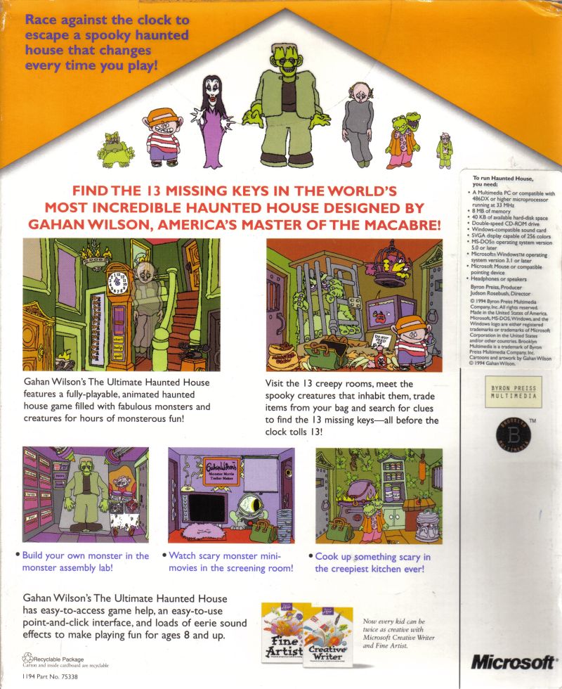 Gahan Wilson's The Ultimate Haunted House — box-2D-back (WOR)