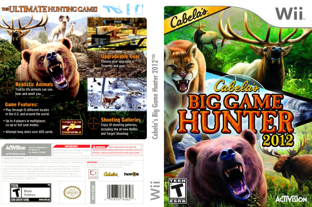 Cabela's Big Game Hunter 2012 — box-texture (US)