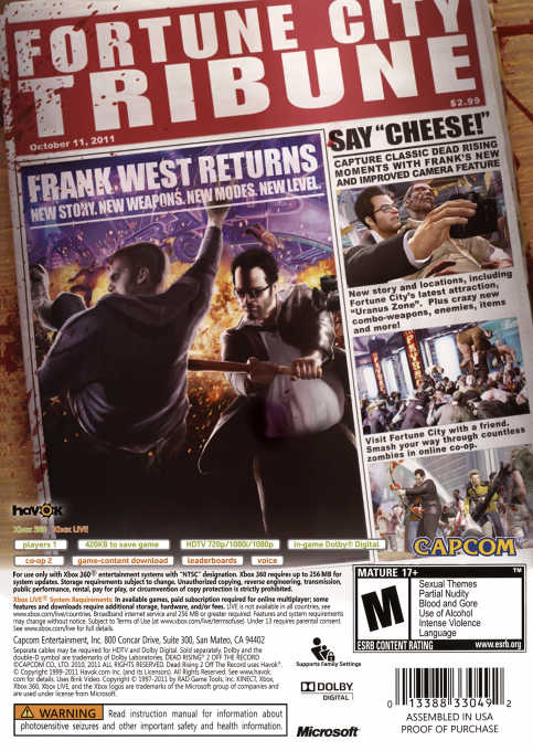Dead Rising 2 - Off the Record — box-2D-back (US)