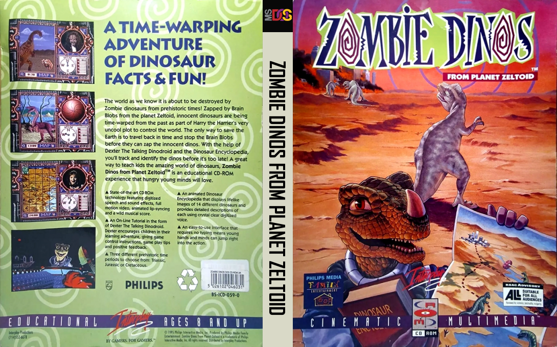 Zombie Dinos From Planet Zeltoid — box-texture (US)