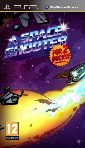 Space Shooter For Two Bucks!, A box art