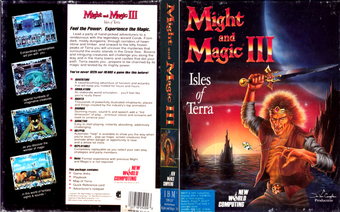 Might And Magic 3 - Isles Of Terra — box-texture (US)