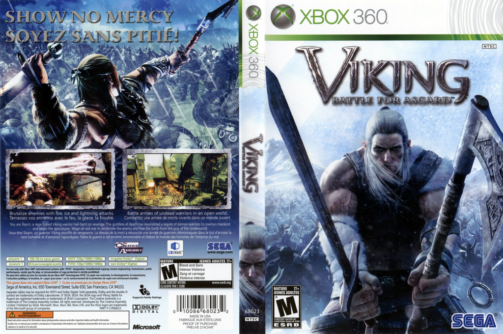 Viking - Battle for Asgard — box-texture (US)