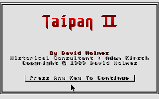 Taipan 2 — sstitle (WOR)
