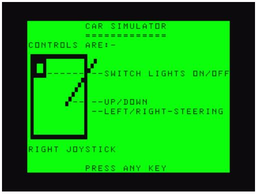 Car Simulator — sstitle (WOR)