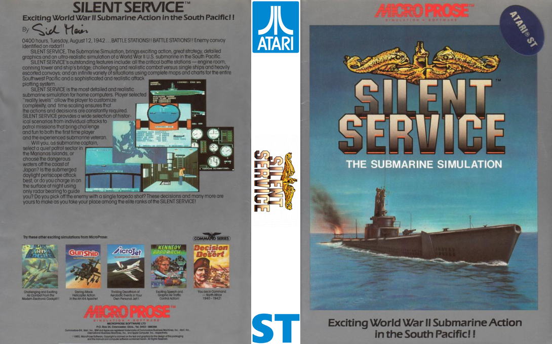 Silent Service — box-texture (EU)