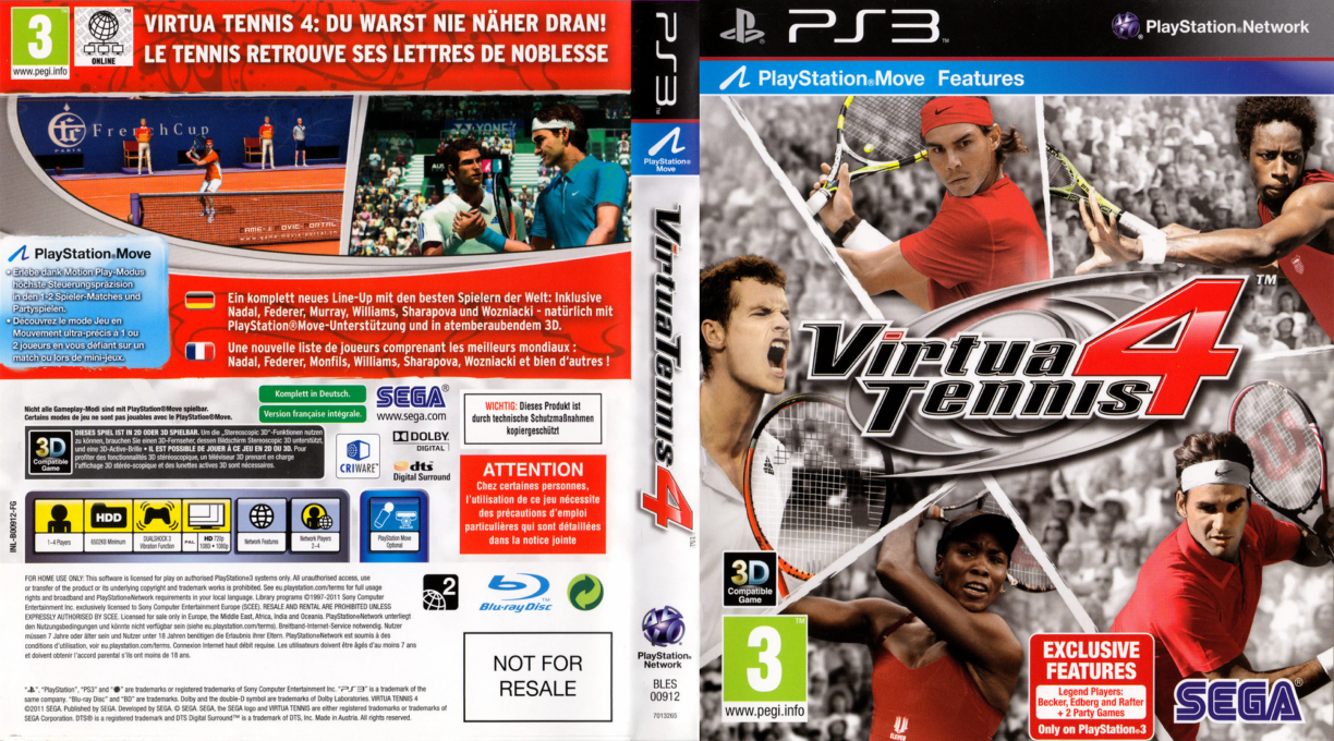 Virtua Tennis 4 — box-texture (EU)