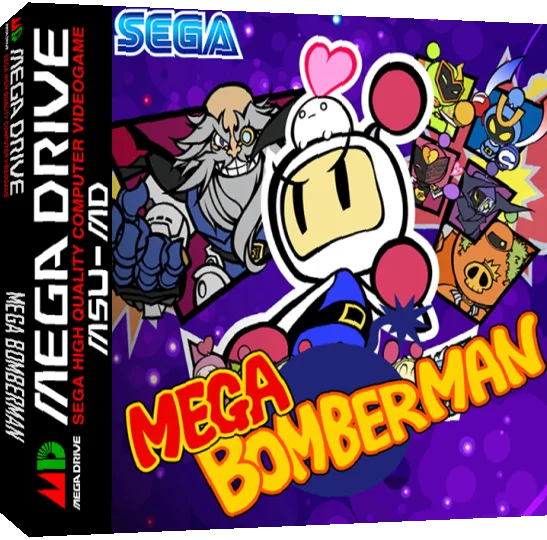 Mega Bomberman — box-3D (WOR)
